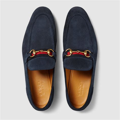 gucci classic suede loafers|gucci loafers men blue.